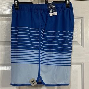 George Men's Blue Striped Swim Shorts